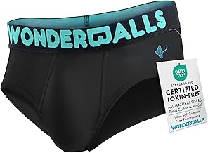 Wonderballs Men's Underwear Classic Briefs - Ultra-Soft Breathable Peruvian Pima Cotton & Modal Blend Comfort Fit