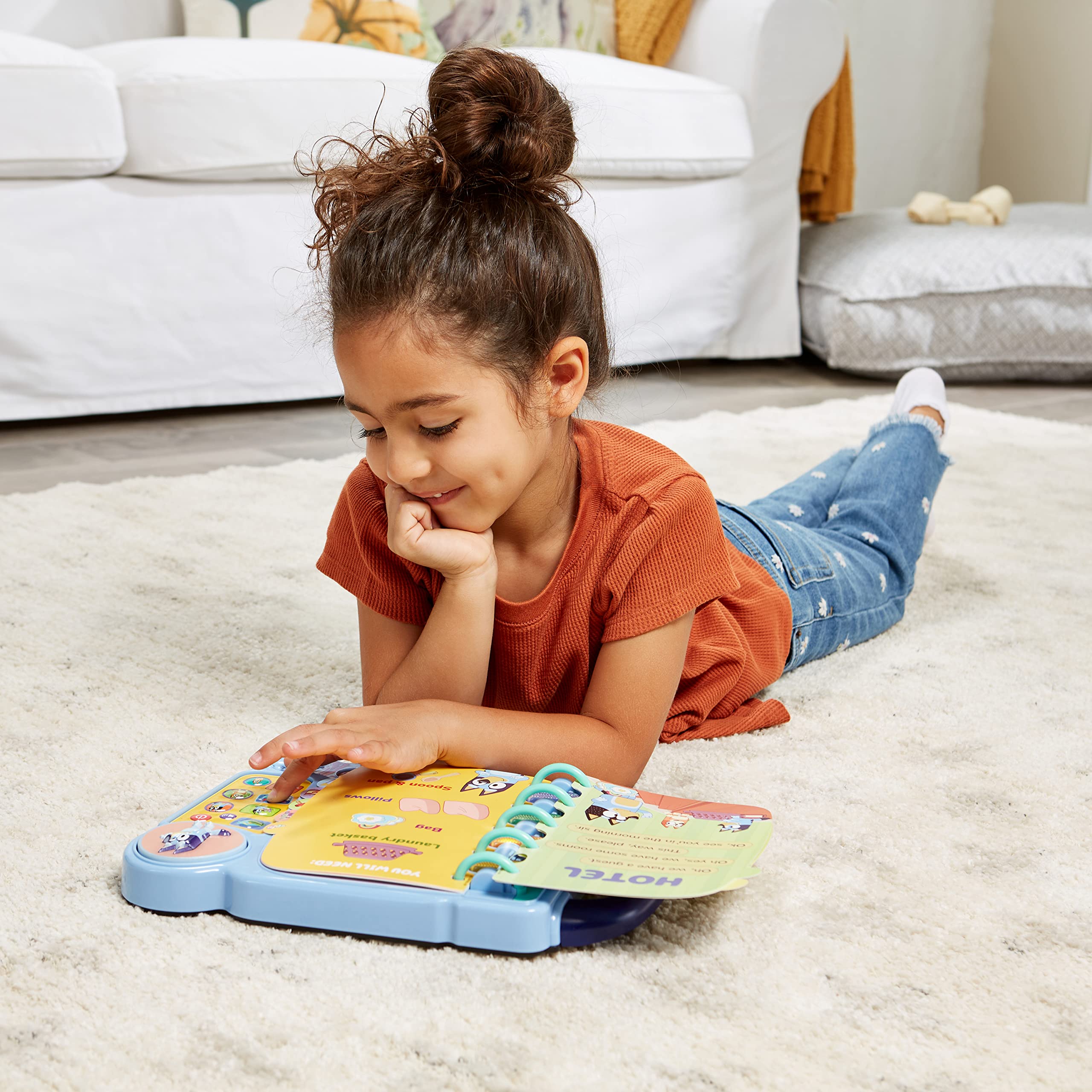 VTech – Bluey – Mon Livre-Jeu Interactif, Livre Éducatif Enfant, Jouet Bluey – 3/7 Ans – Version FR