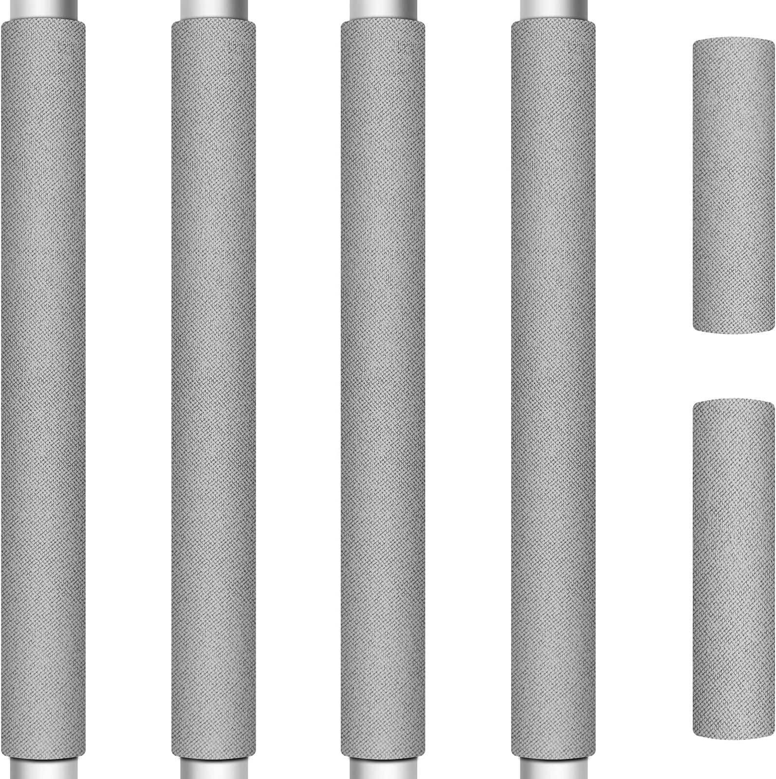 Refrigerator Door Handle Covers, Set of 6, Trimmable, Washable, Appliance Handle Covers, Fridge Door Handle Protector, Get Rid of Dirty Handprints. Timesaver, Kitchen Decor Accessories (Grey)