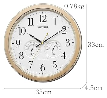 リズム　RHYTHM  気品ある掛け時計　連続秒針　電波時計 8MY552SR Amazon.co.jp: リズム(RHYTHM) 掛け時計 電波時計 アナログ 連続