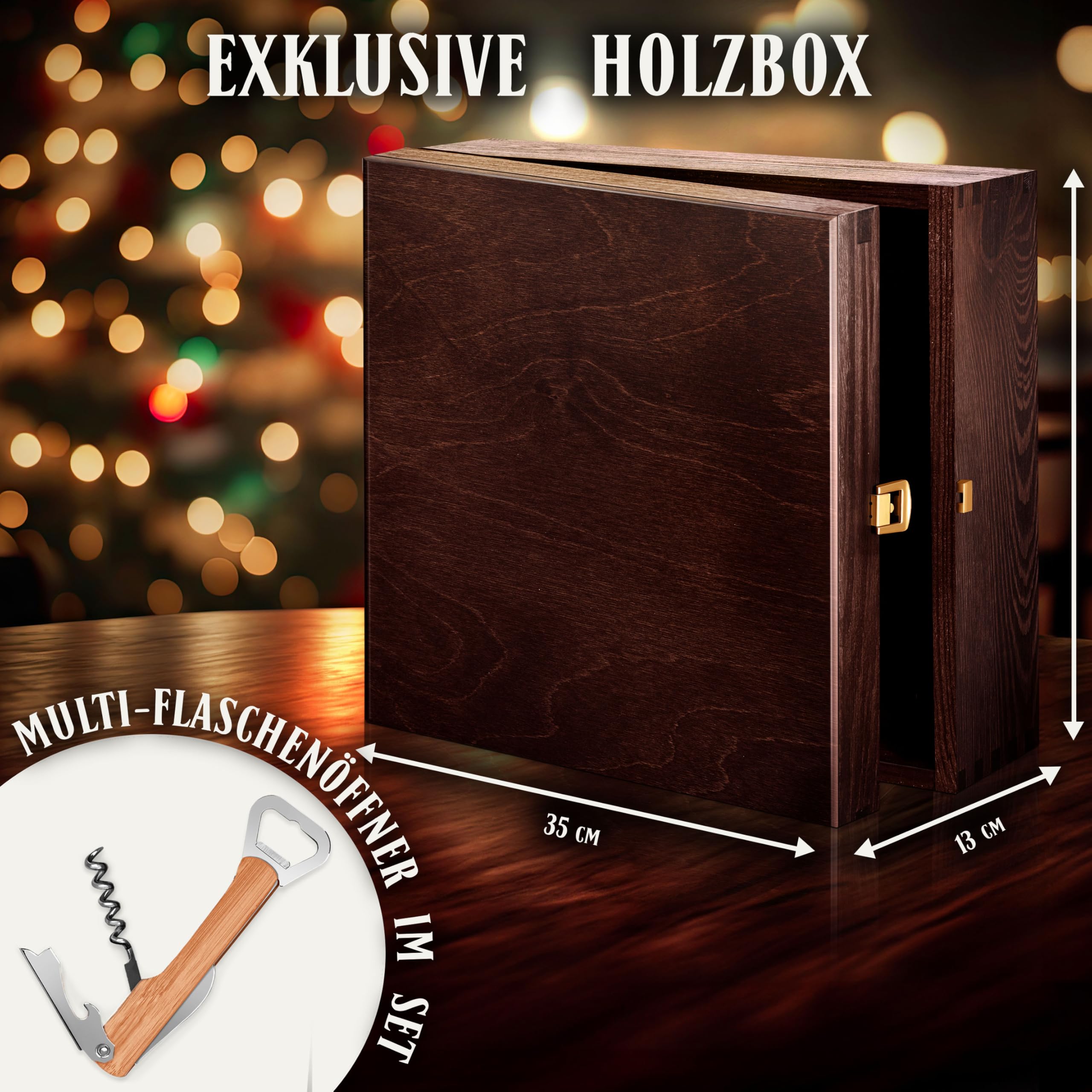 Maverton Whiskey Karaffe + 4 / 6er Whiskygläser Set mit Gravur - 700ml Whisky Dekanter - Geschenk zum Geburtstag für Männer - Weihnachtsgeschenke - Glückwünsche