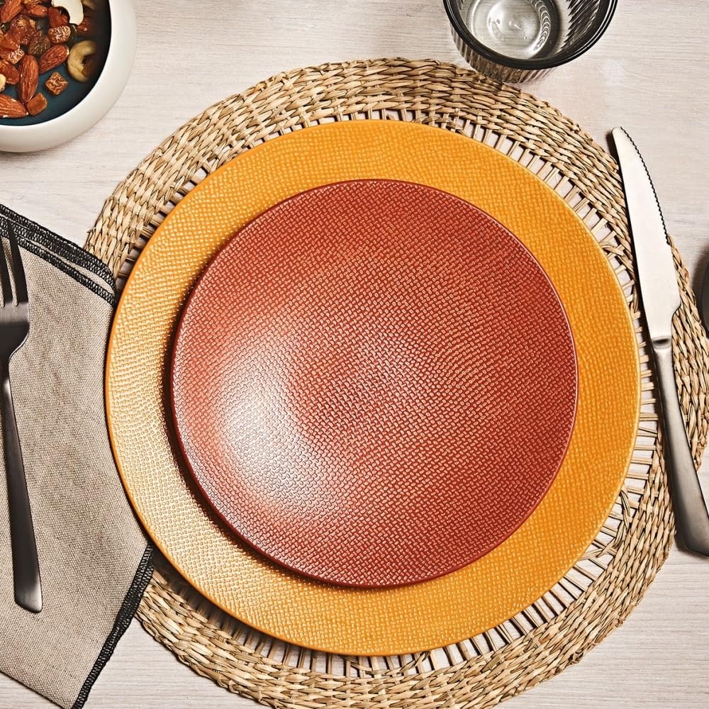 Table Passion - Assiette à dessert Vésuvio terra 21 cm (lot de 6)