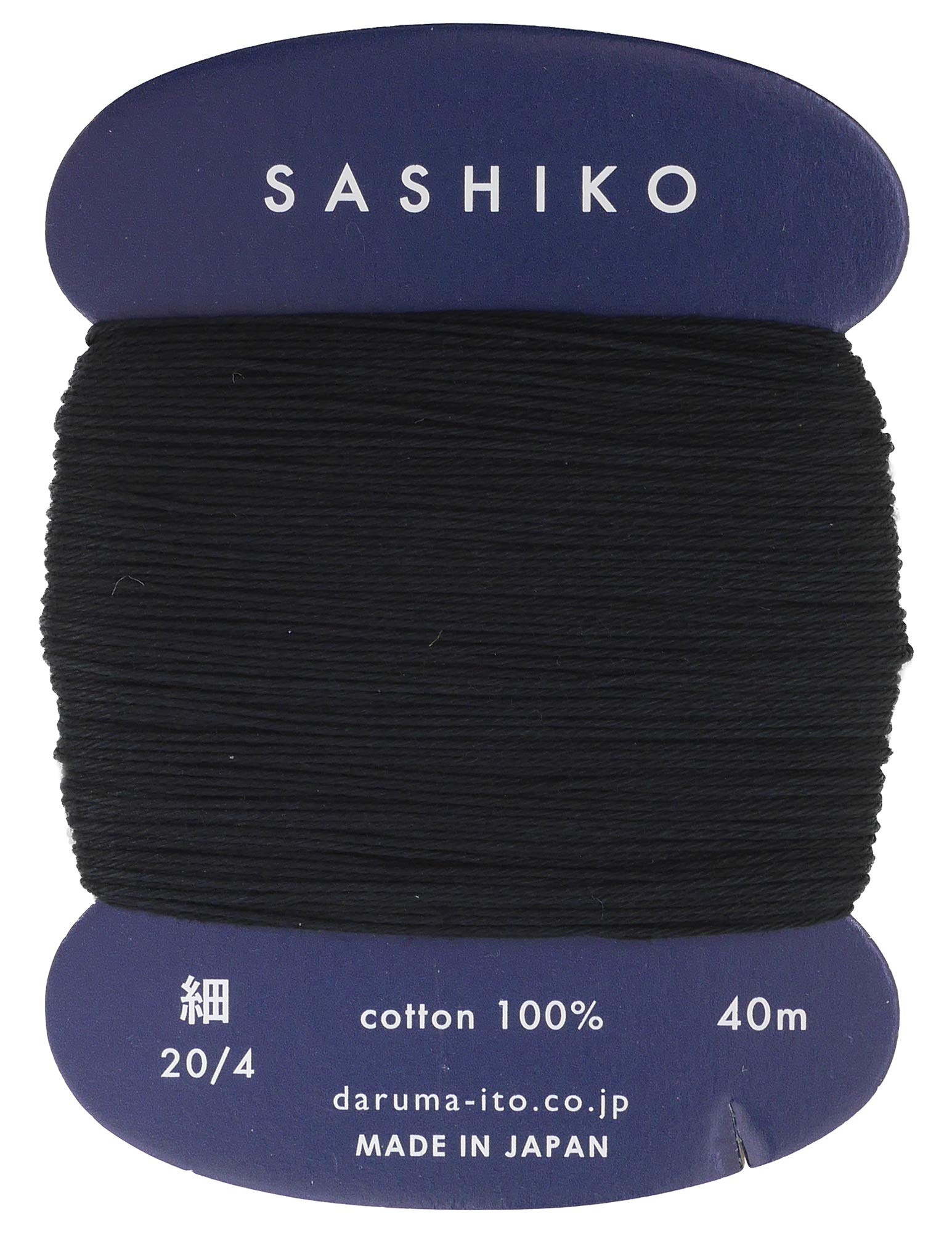 Sashiko Thread Thinner Weight 40m Col. 219 -Black- Japanese Embroidery & Quilting by Yokota