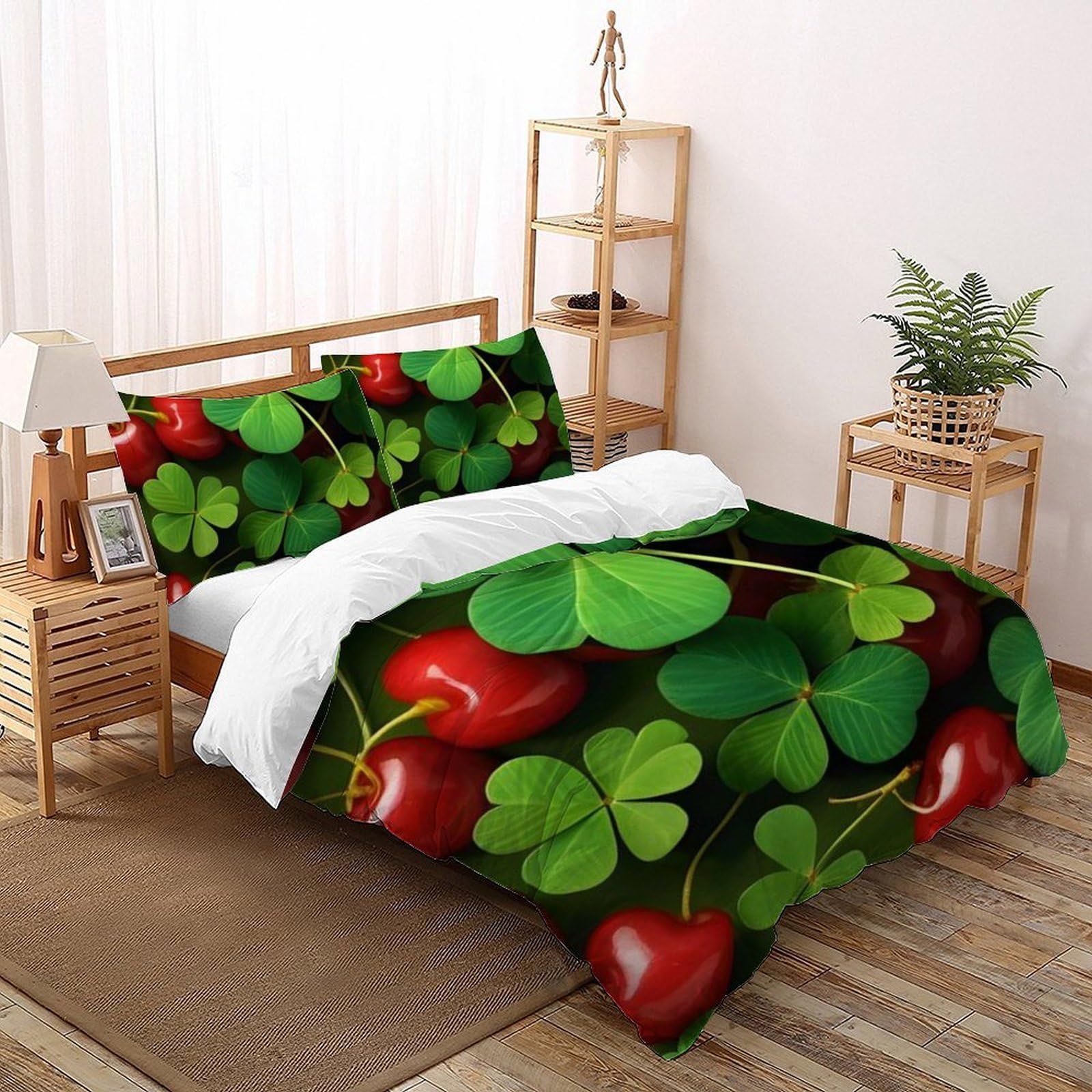 Housse de couette double anti-plis microfibre 200x200cm pour un lit d'enfant toujours impeccable