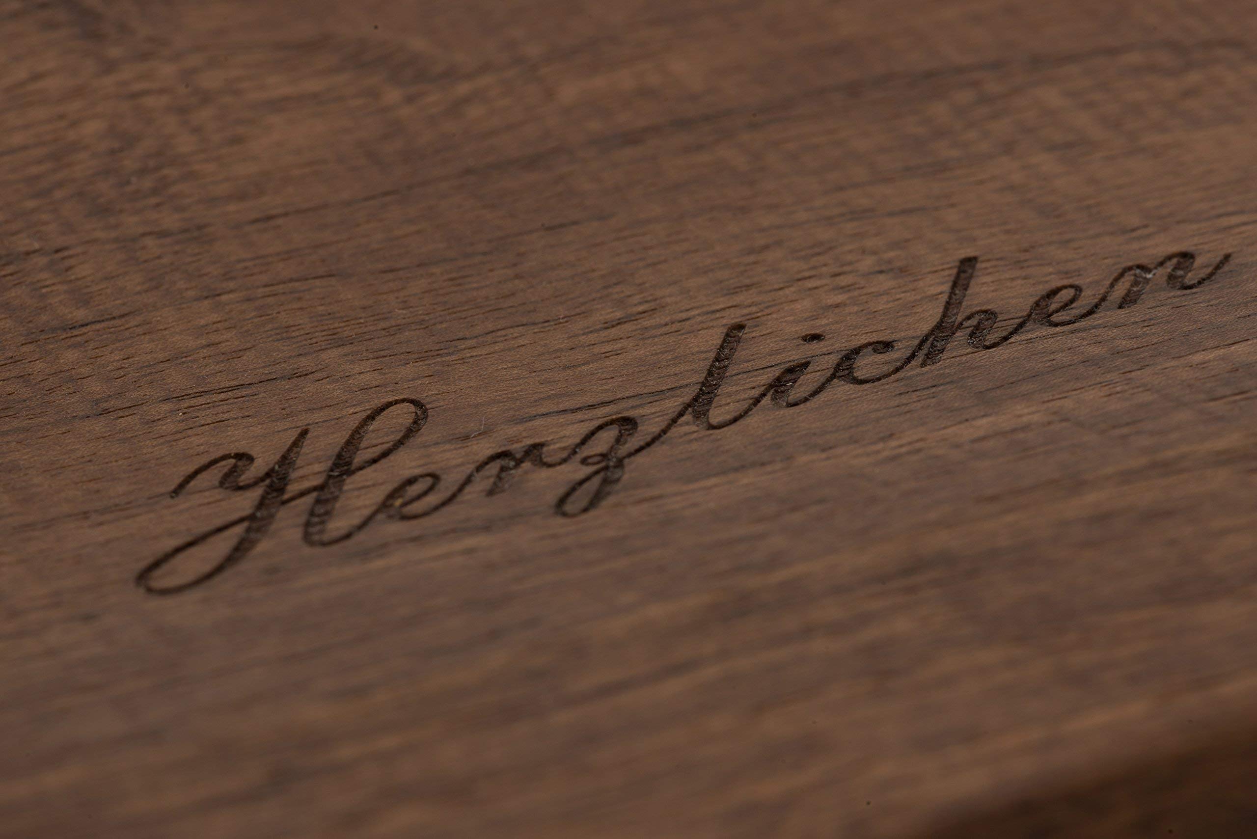 Schnizer Ablageteller/Zahlteller/Wechselgeldteller aus Massivholz Nussbaum1