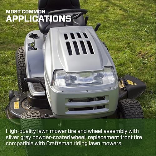 Miniatura 7 de MARASTAR 21446-2PK - Cortacésped artesanal de repuesto para montaje de neumáticos delanteros de 15 x 600 a 6 pulgadas paquete de 2