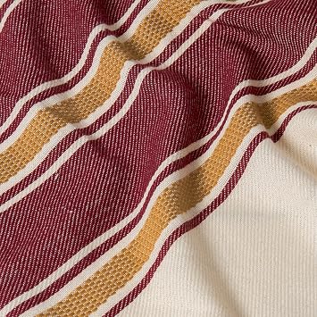 Kyver Veronika 100% Cotton Beach Towel, Turkish Bath Loincloth, Bath Towel, Guest Towel, Pool Towel, SPA Towel 90X190 cm (Maroon)