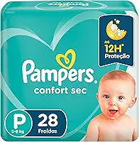 Fd Pampers Confort Sec Pacotao P, 28 unds, Pampers