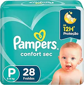 Fd Pampers Confort Sec Pacotao P, 28 unds, Pampers