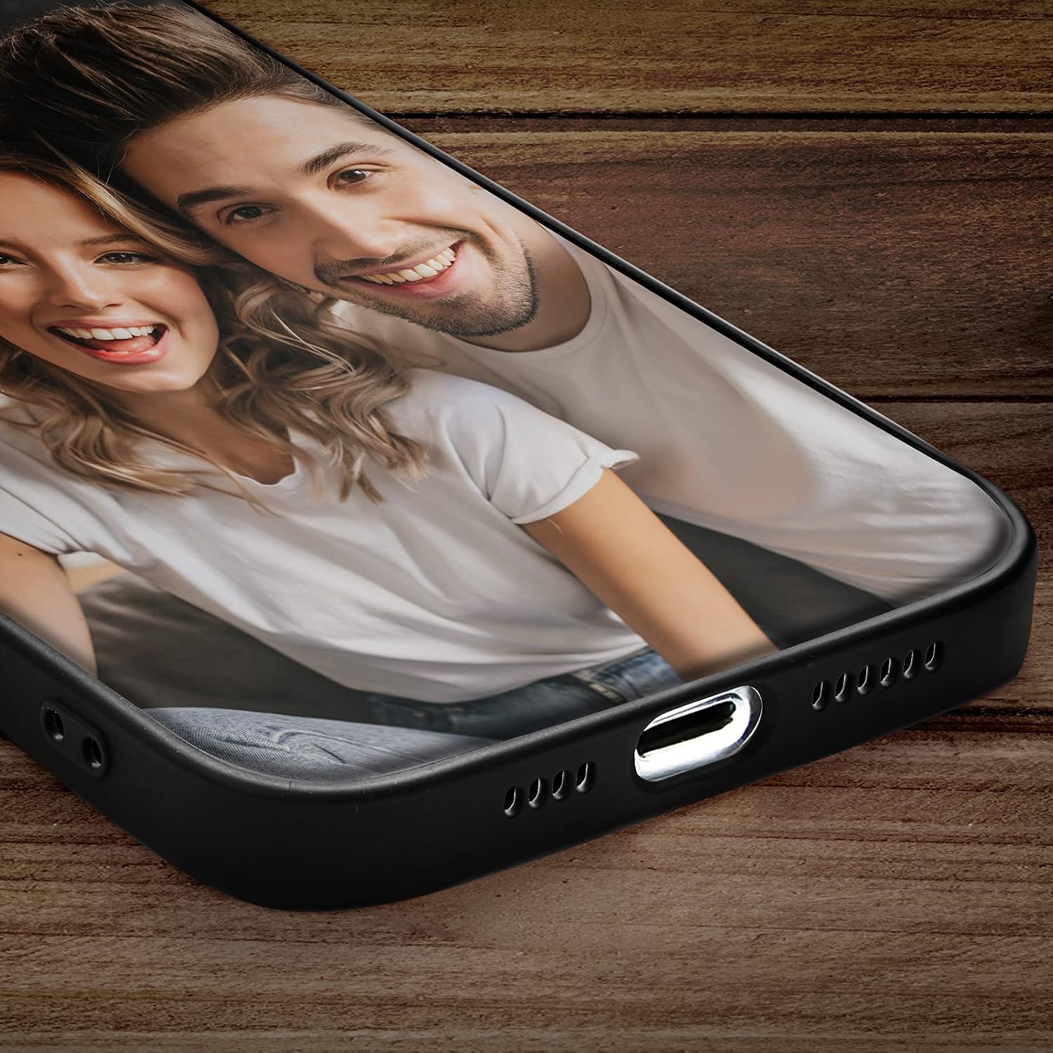 VEELU Custom Phone Case for iPhone 12 Pro Max Spotify Code Music Photo Make Your Own Phone Case Glass Surface Personalized Picture Cover Gift for Women Men Friends Birthday Xmas Valentines Burgundy