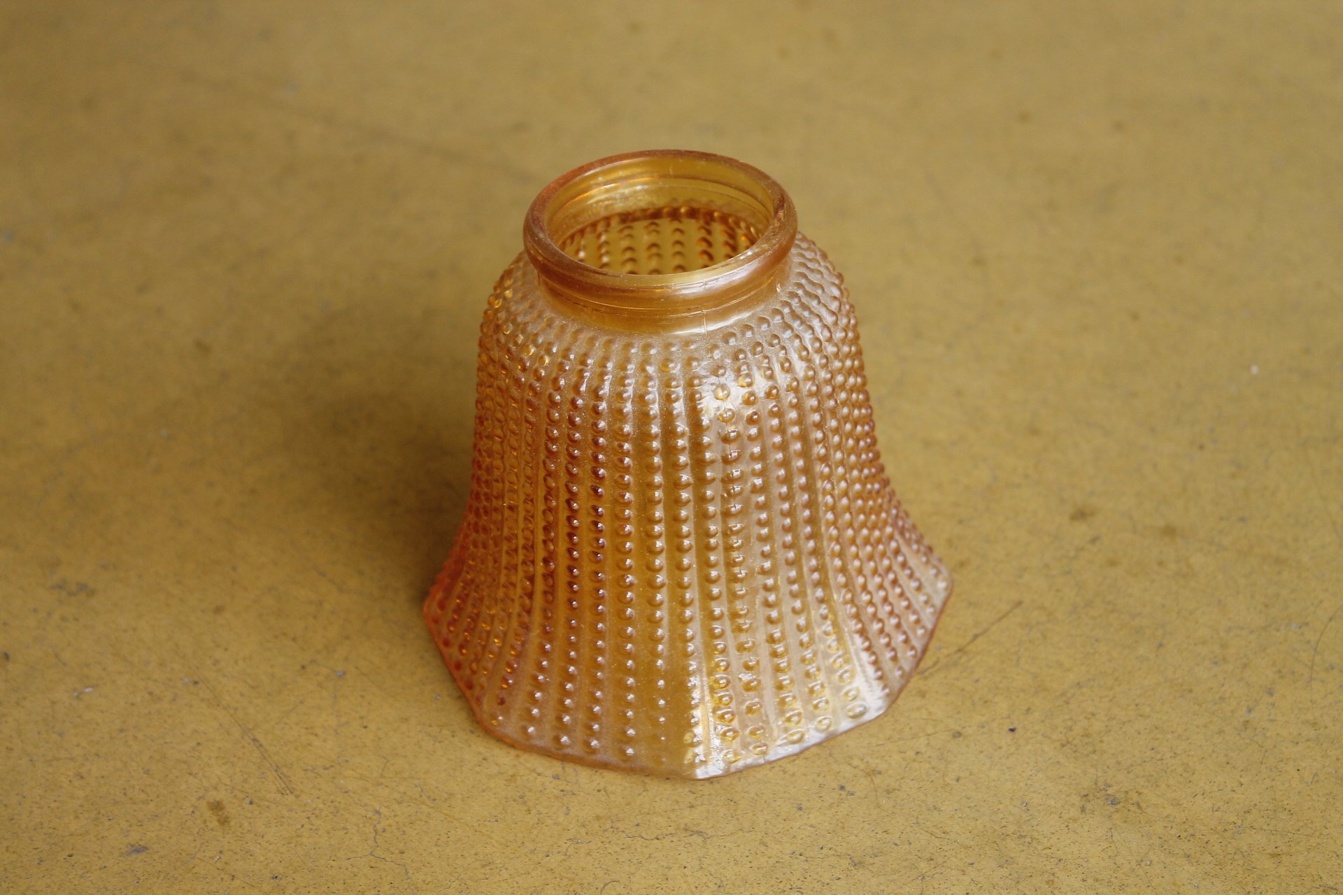 Paralume In Vetro Marmorizzato Marrone Per Lampade E Ventilatori - 13.7 Cm - Foto 3