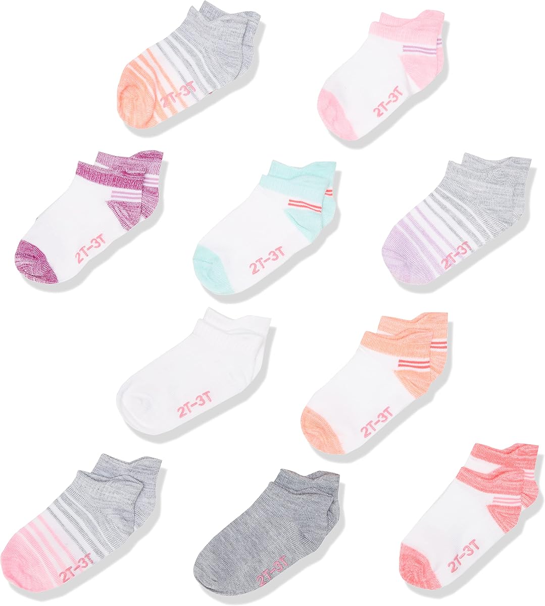 Calcetines Hanes para bebés y niños pequeños, calcetines tobilleros antideslizantes, para niños y niñas, paquetes múltiples