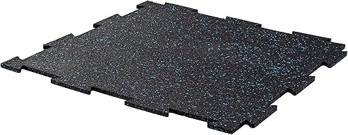 Miniatura 16 de Playsafer Genaflex Lite - Azulejos de goma para encastrar de 5/16” para suelo de gimnasio, equipos y áreas de ejercicio, 20” x 20” Negro