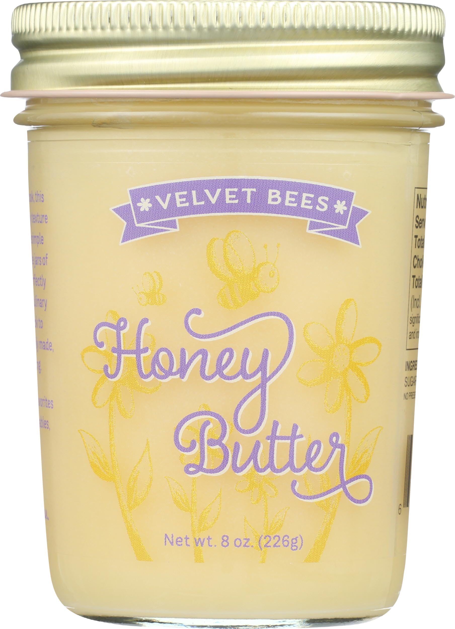 Velvet Bees, Butter Honey, 8 Ounce