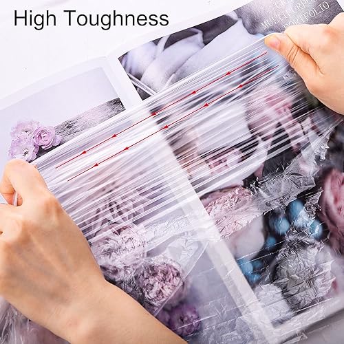 Miniatura 5 de Okllen Paquete de 100 láminas de plástico desechables para envoltura corporal, forro de bolsa de sauna de tamaño utilizado de 83 x 43 pulgadas,