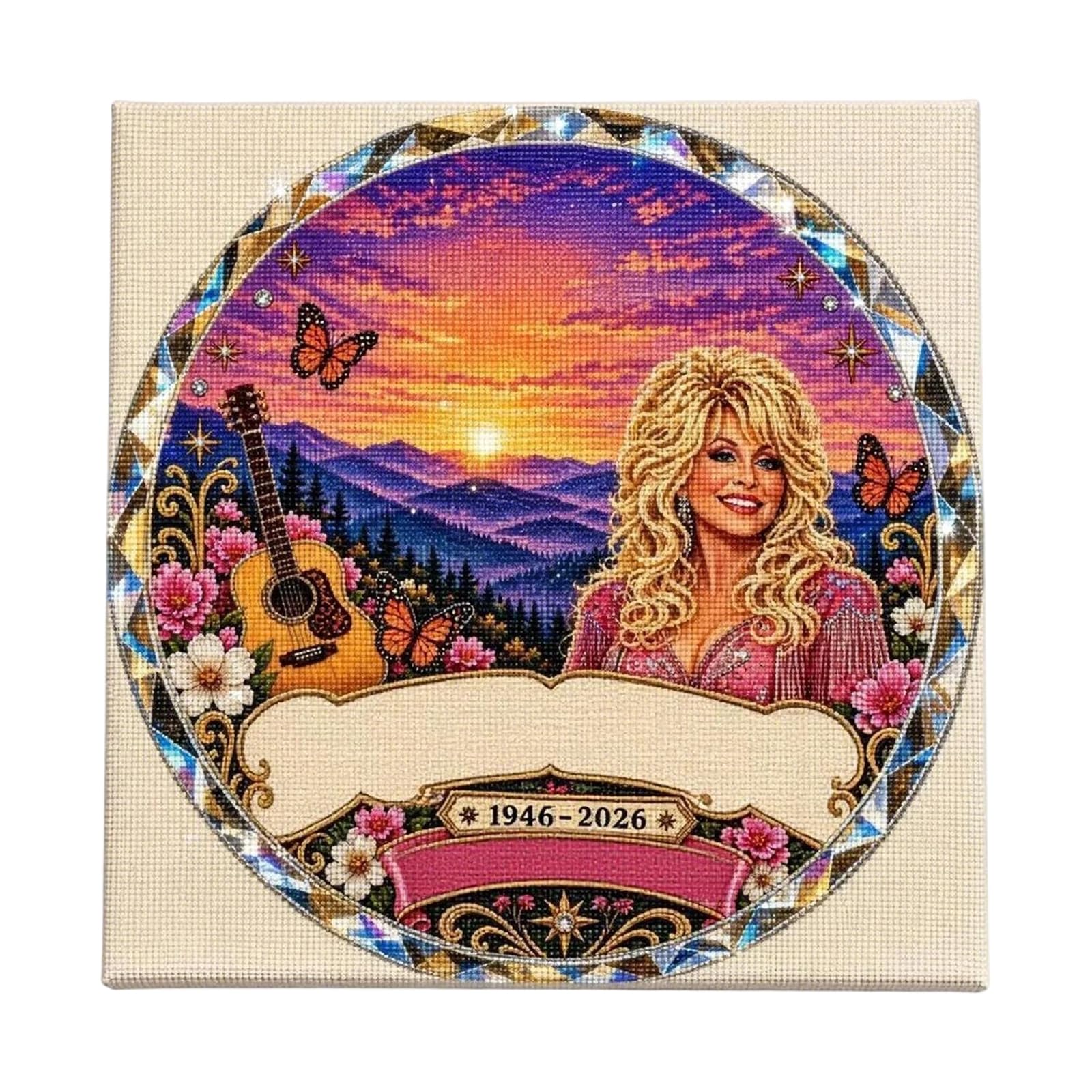 Dolly DIY Diamond Painting Kit Parton Full Drill Craft Set Home Wall Decor