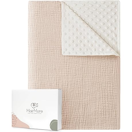 Ivory Soft & Breathable Muslin Baby Blanket for Summer