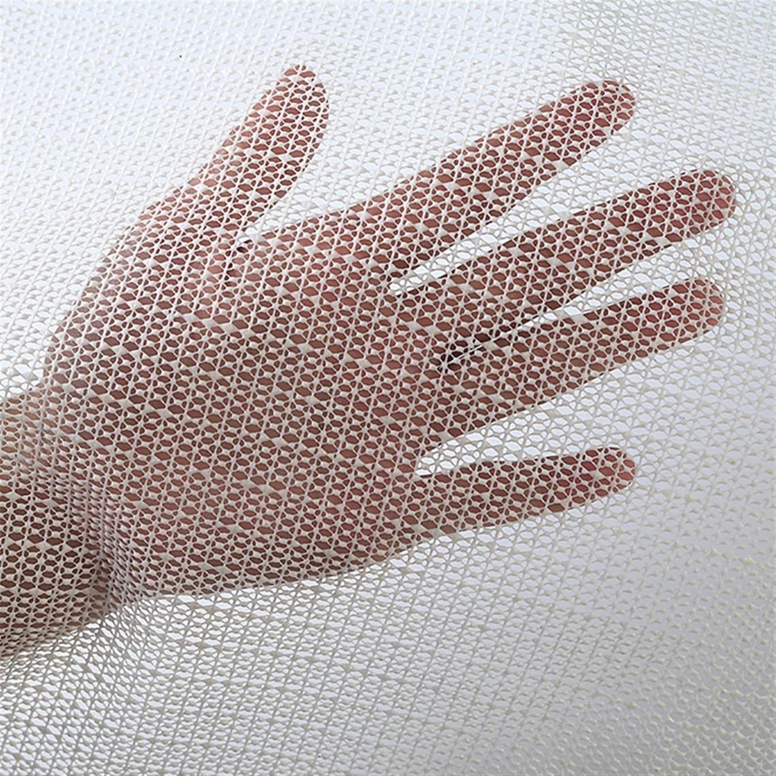 rutschfeste Teppichgreifermatte PVC Schäumende rutschfeste Matte Matratze Sofa Matte rutschfeste Net Tuch Haushalt Teppich Yoga Matte rutschfeste Befestigung Basis Stoff Rug Gripper (Color : Beige wh