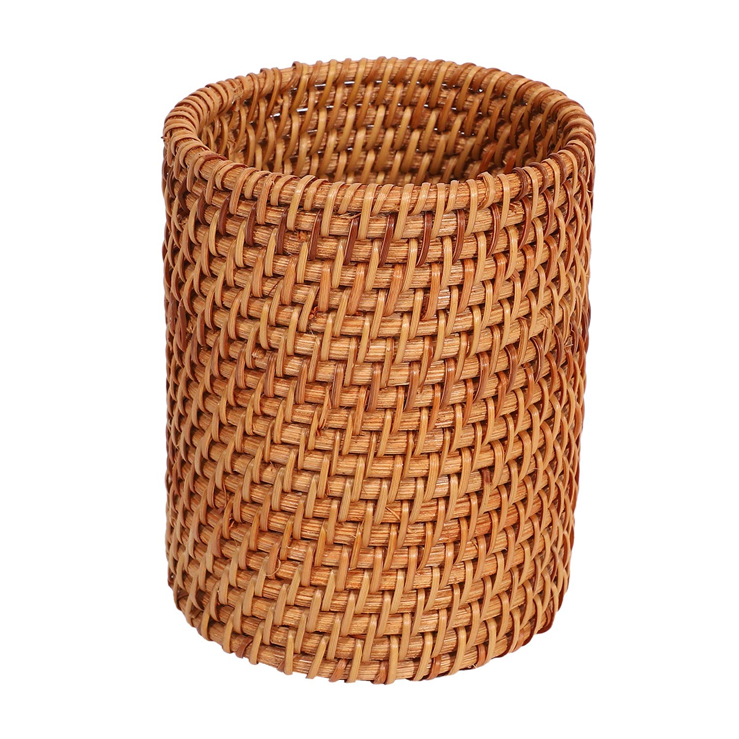 CTRLZS Rattan Chopsticks Tube Shovel Spoons Bucket Dinner Knives Forks Tableware Storage Box Home Storage Baskets Organizer A