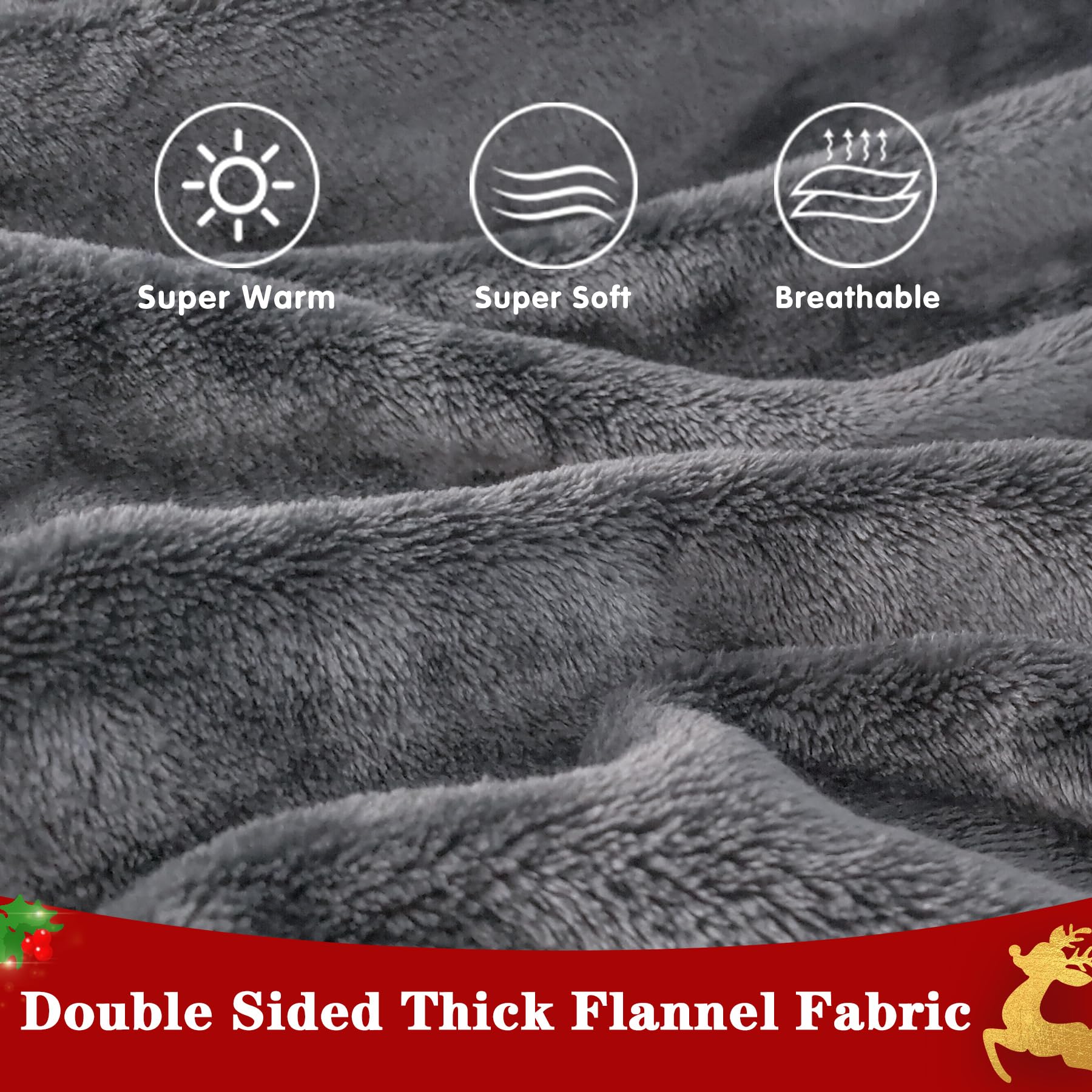 Waitu Wearable Blanket Sweatshirt for Women and Men Super Warm and Cozy Big Blanket Hoodie - Image 4