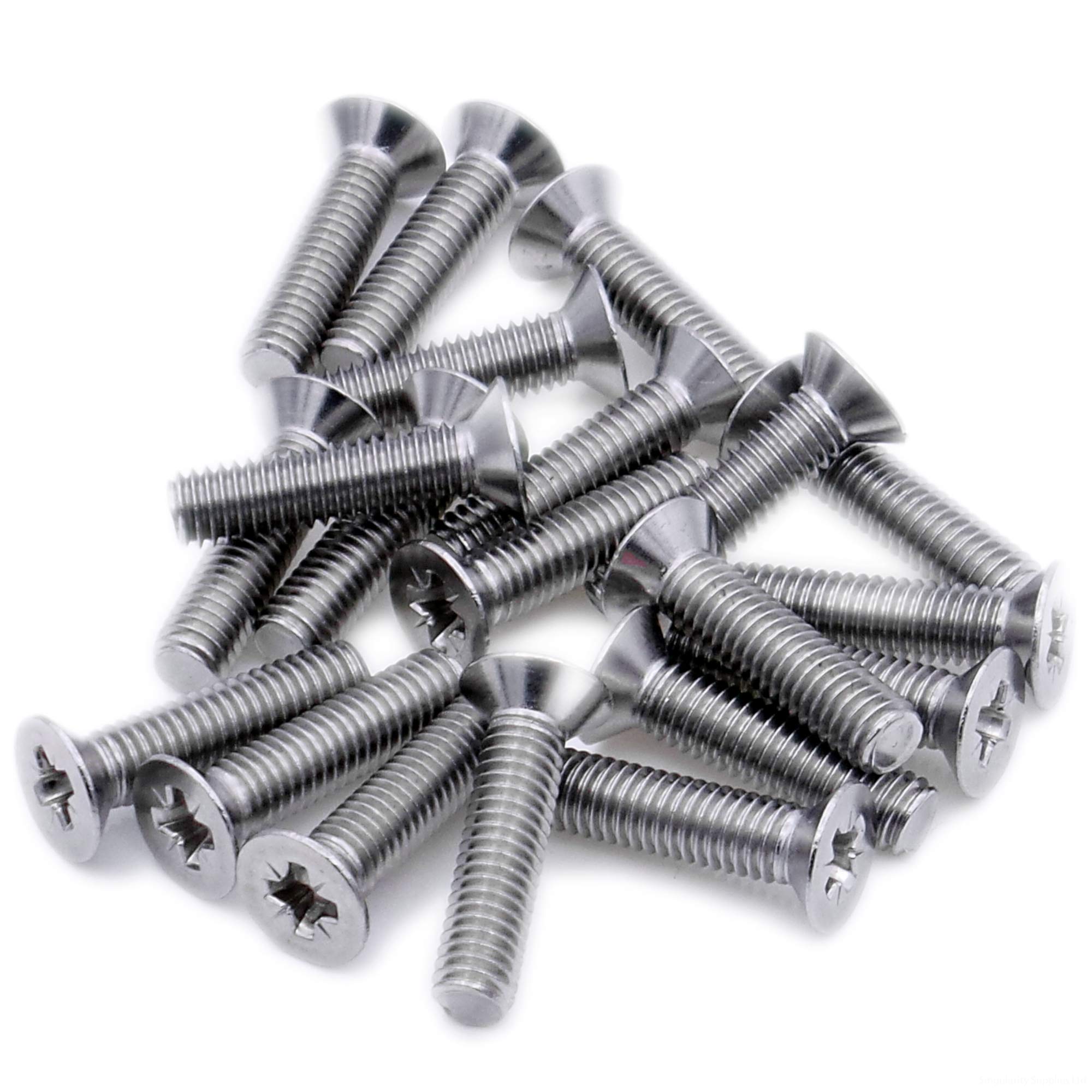 Singularity Supplies M3 (3Mm X 18Mm) Pozi Countersunk Machine Screw (Bolt) - Stainless Steel (A2) (Pack Of 20)