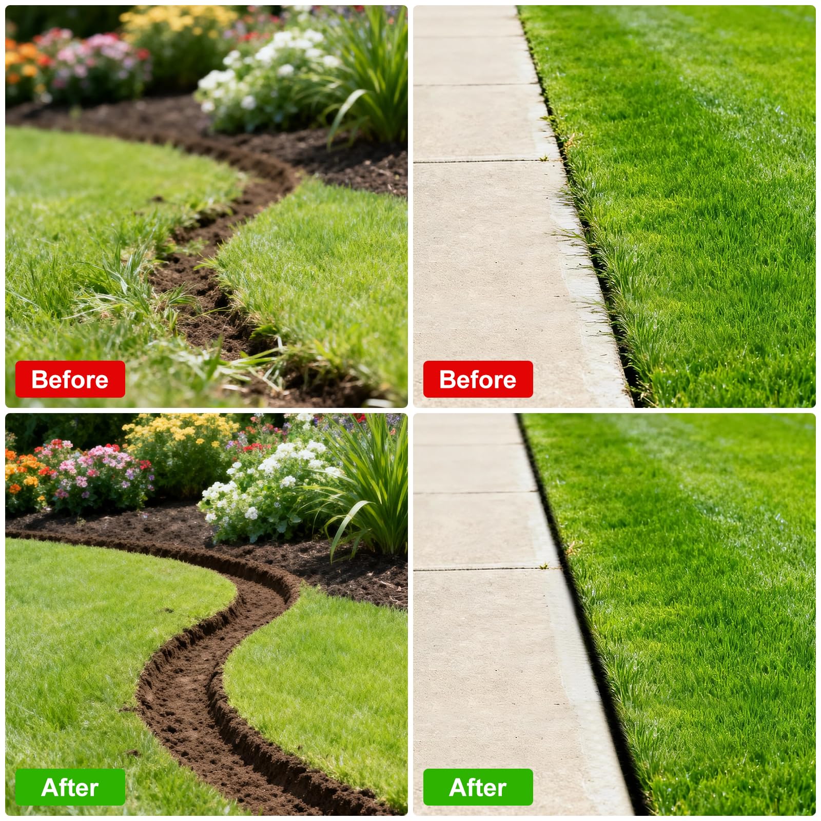 Half Moon Edger - Lawn Edging Tool with T-Grip -4