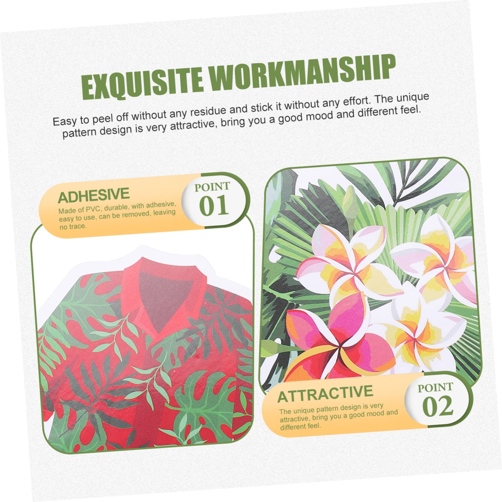 400piezas Stickers De Scrapbooking Estilo Hawaii Para Decorar Diarios y Tazas Calcomanías Impermeables Para Manualidades y Estación De Trabajo