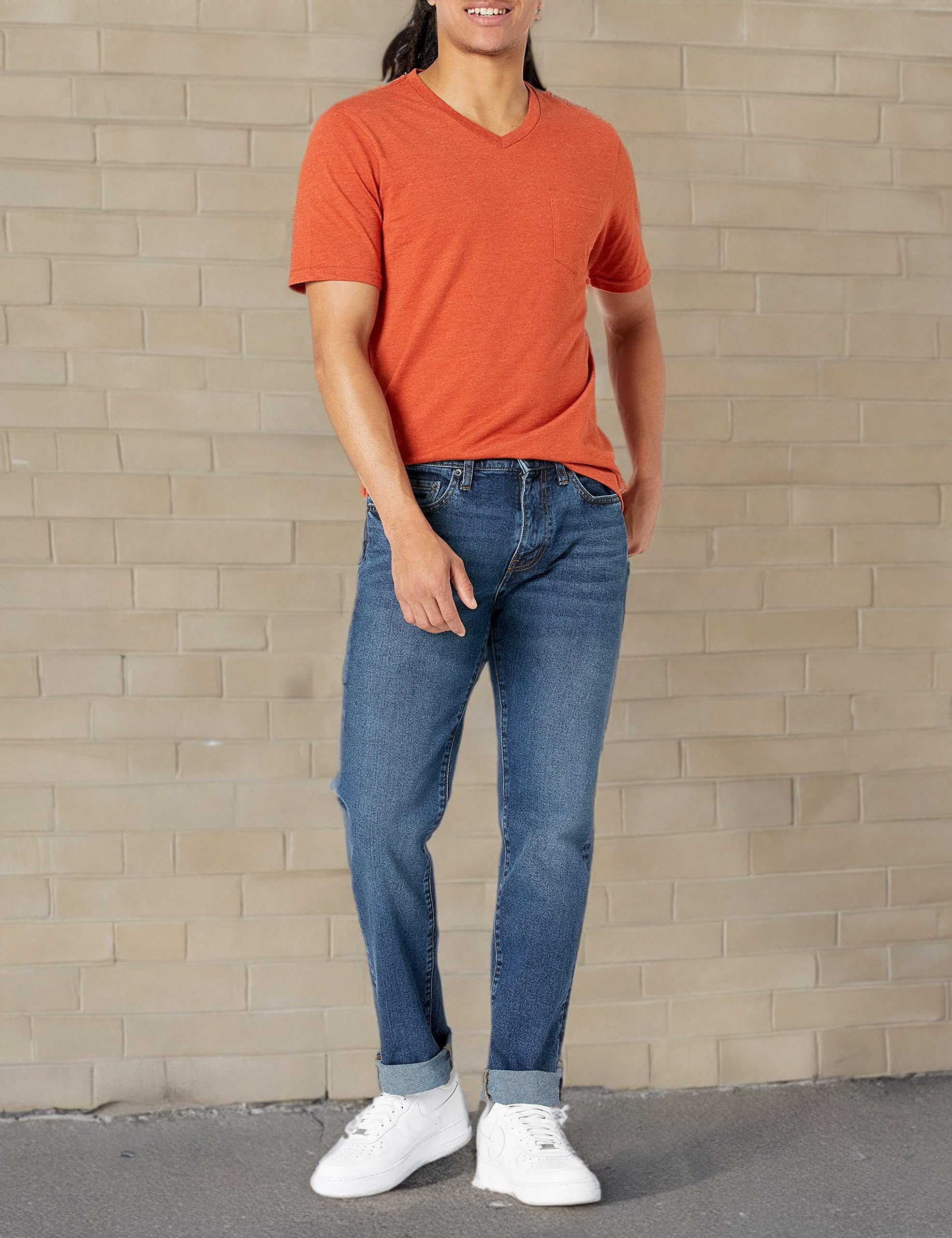 Amazon Essentials Hombre Vaqueros Ajustados - Colores interrumpidos — view 6