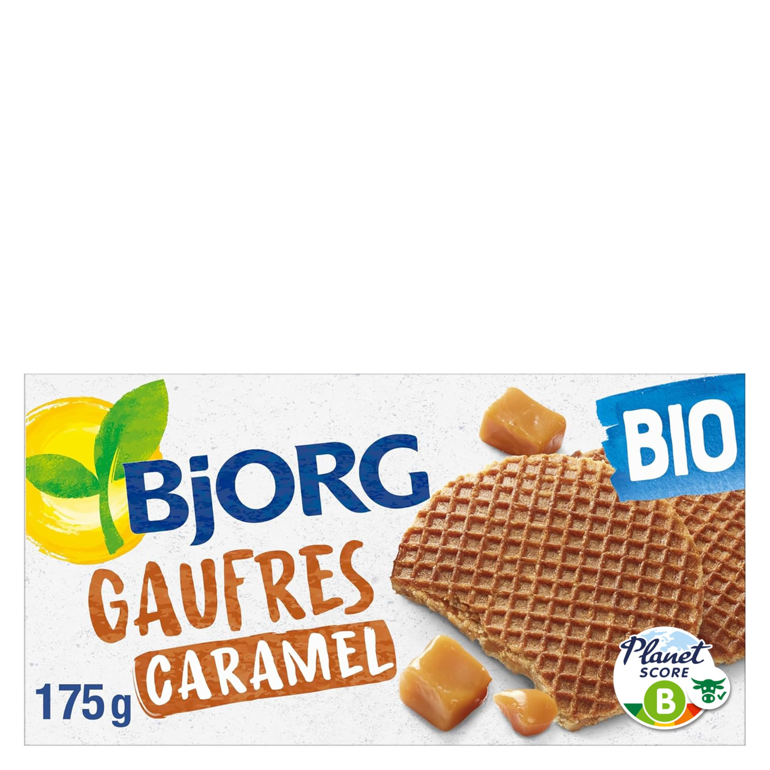 Bjorg Biscuit Gaufres au Caramel 175 g