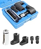 5pcs Oxygen Sensor Socket,O2 Sensor Wrench,Car Accessories Automotive Oxygen Sensor Socket Removal Tool Wrench and Thread Chaser Set for Removing and Installing Oxygen Sensors,Vacuum Switches