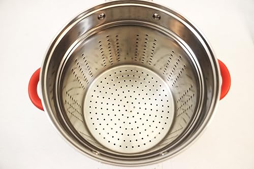 Miniatura 3 de EXCELSTEEL Olla multifunción de acero inoxidable de 12 cuartos de galón con base encapsulada, tapa de vidrio ventilada y asas cubiertas de silicona