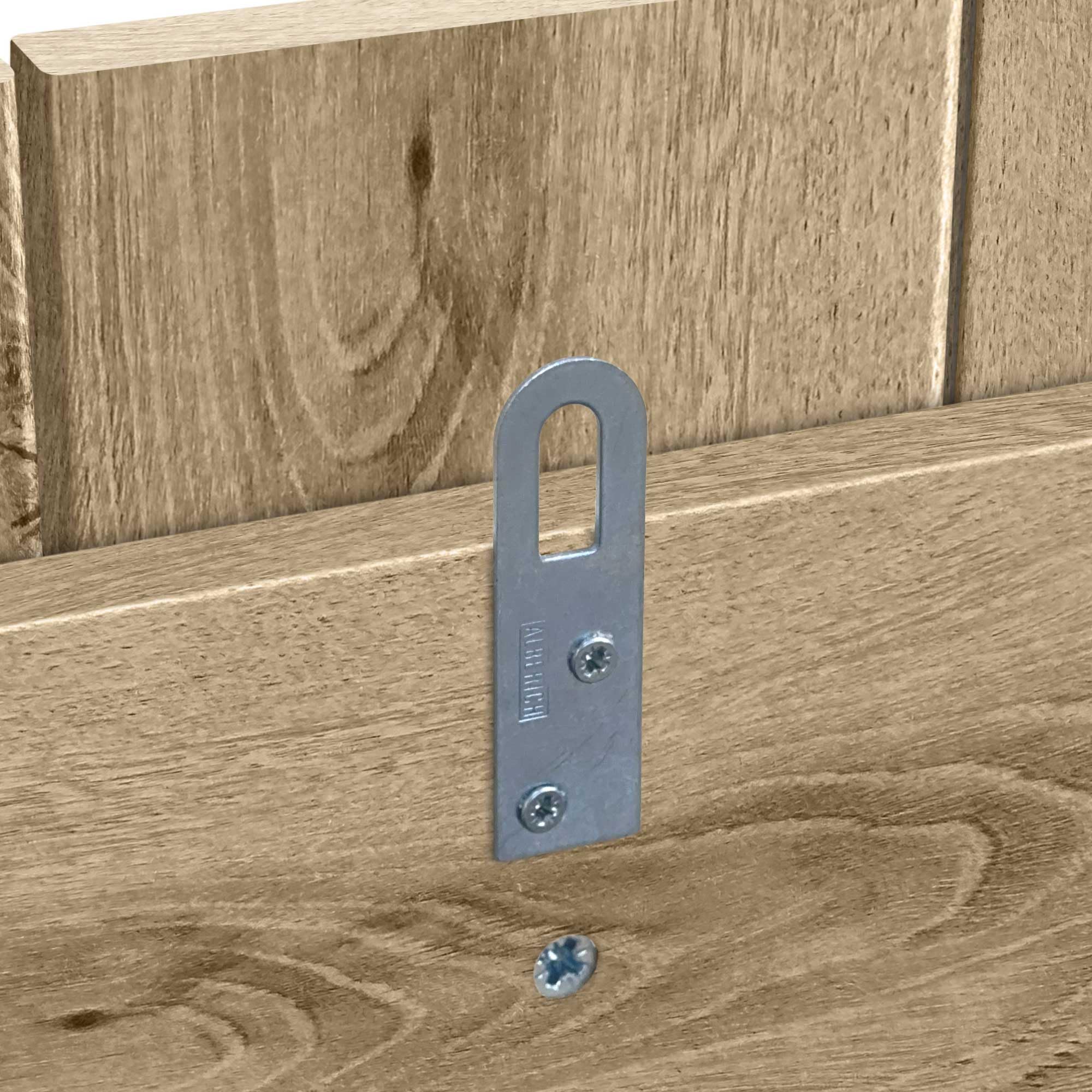 DHOME Cabecero de Madera reciclada DM Vertical Cama Palets 135cm