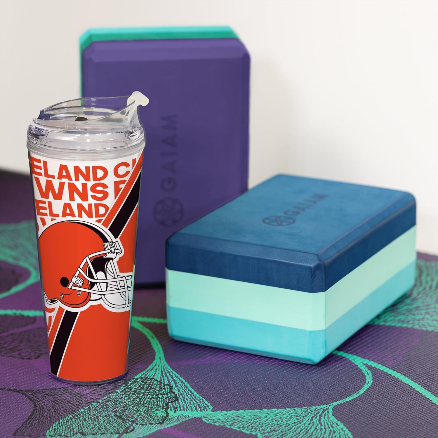 NFL Football 24oz Acrylic Tumbler with Hinged Lid, Officially Licensed Double Wall Tumbler for NFL Fans - Image 3