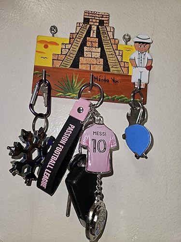 Miniatura 5 de Llavero Lionel Messi número 10 Miami Pink - Miami International, Llavero colgante, para mochilas, bolsos, perfecto para regalo, Miami Rosa, Regalos