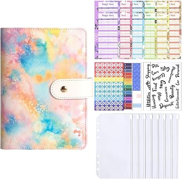 Money Binder for Cash Saving Finance Planner, Notebook, Budget Cards,