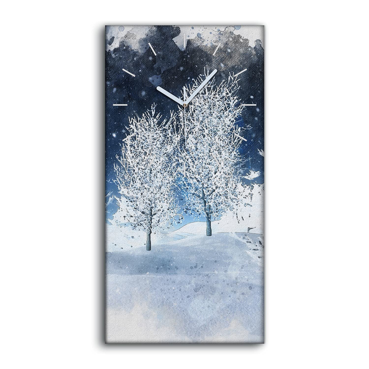 Horloge sur Toile Art Moderne Mains Blanches Tableau Décoration Murale Châssis