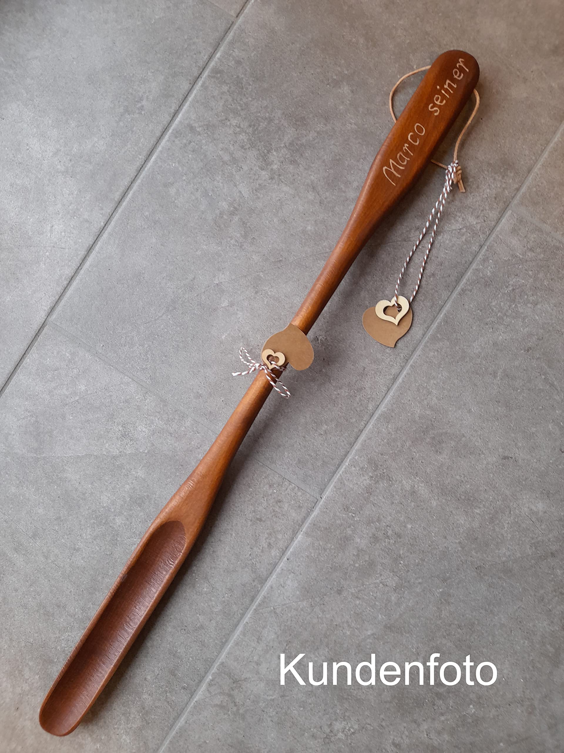 Schuhanzieher Schuhlöffel massiv XXL lang 70 cm dunkel braun | Rhön | handgefertigt in Deutschland | aus Massivholz | Made in Germany