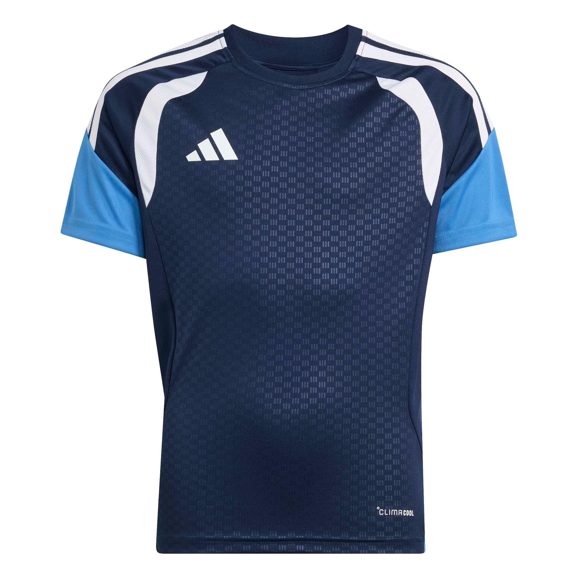 adidas Unisex Kids Tiro 26 Competition Kids Training Shirt, Team Navy Blue 2/ray Blue, 9-10 Years