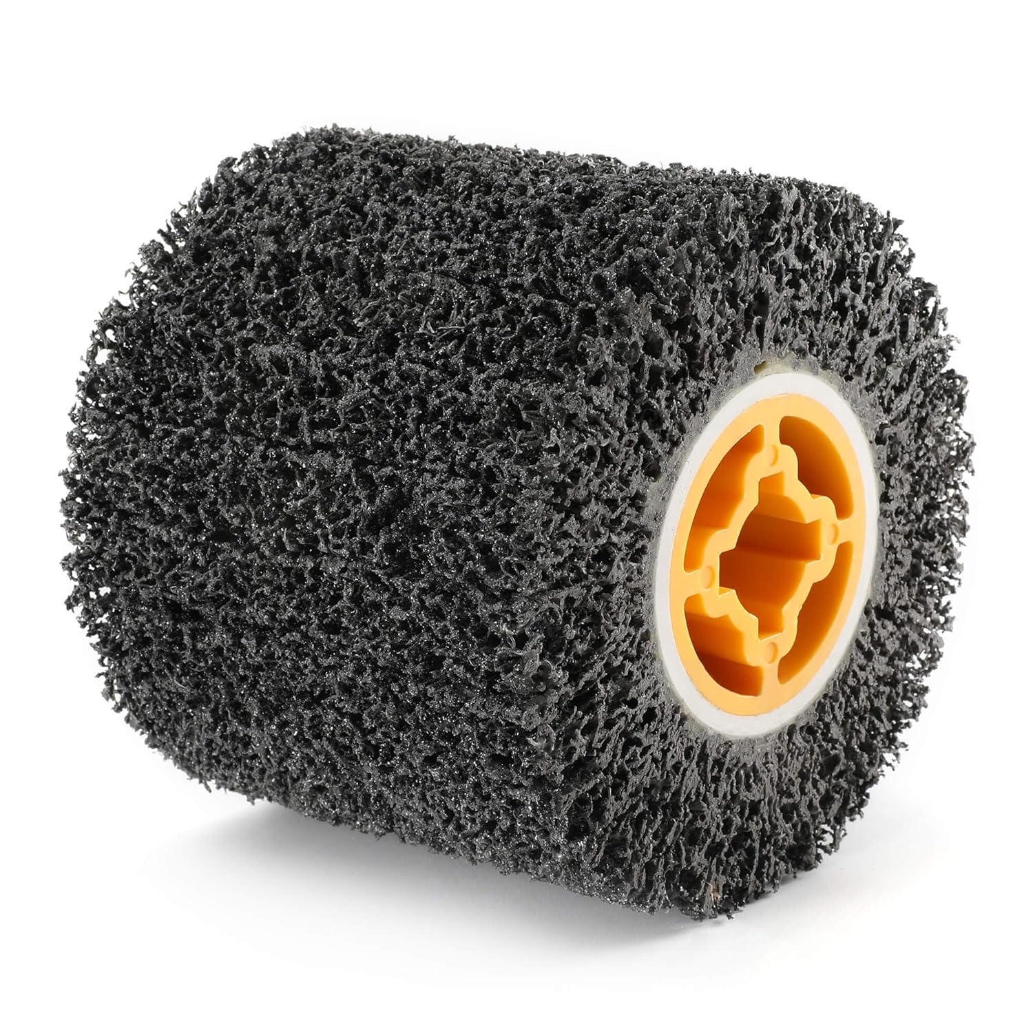 Abrasive Drum Drawing Polishing Wheel, Surface Conditioning Tool 4.5" x 4" Drum 40