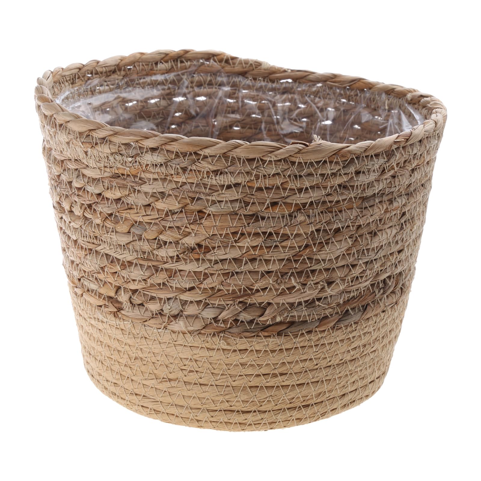 Kalttoy Handwoven Flower Basket Hand Woven Storage Basket Flower Baskets Plant Pot Bonsai Succulents Container Decoration Large Capacity Plant Pot