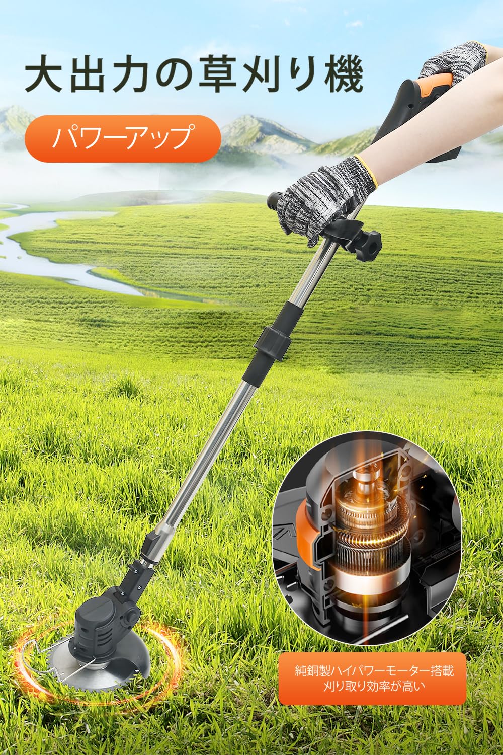 充電式草刈機 草刈り機 コードレス最新型 ナイロンカッター 伸縮 バッテリー2個 Amazon.co.jp: 草刈り機 折りたたみ コードレス 充電式草刈機 芝刈り機