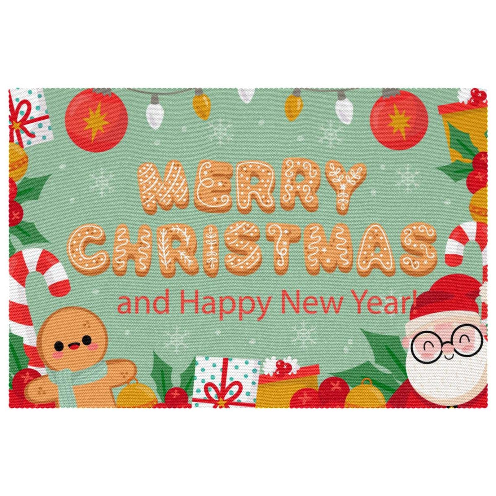 Set de table Noël « Merry Christmas » lot de 6 idéal pour vos repas de fête chaleureux