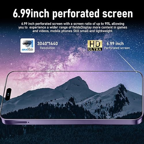 Miniatura 3 de 16PROMA X Teléfono Desbloqueado, Smartphone con Pantalla HD AMOLED de 6.99 pulgadas, Teléfono Celular con Batería de 7000mAh, Android 14 16+512GB