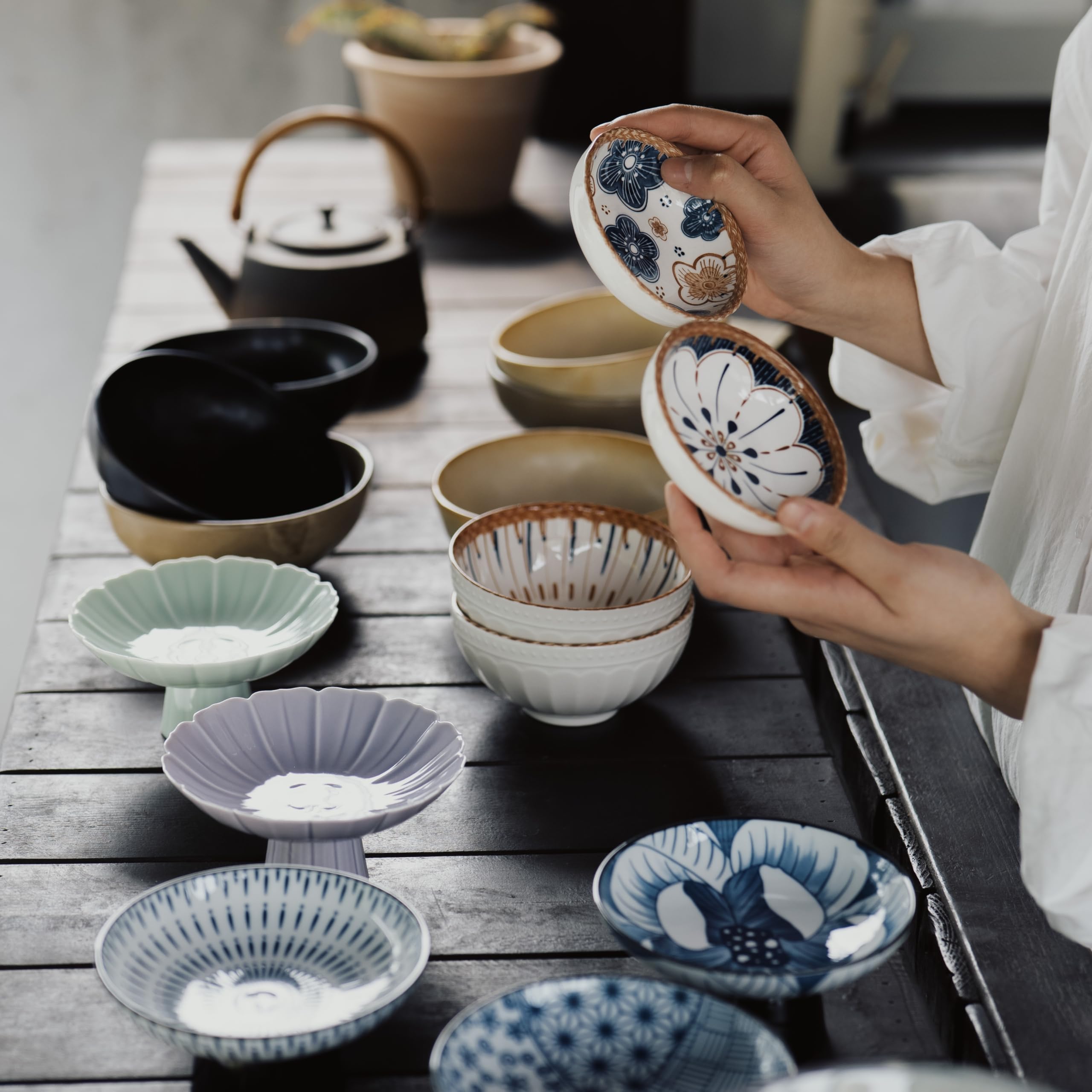 Amazon.co.jp: 【手作り風 小皿と小鉢の4点セット】 小皿 お皿 食器 Amazon.co.jp: 【手作り風 小皿と小鉢の4点セット】 小皿 お皿 食器