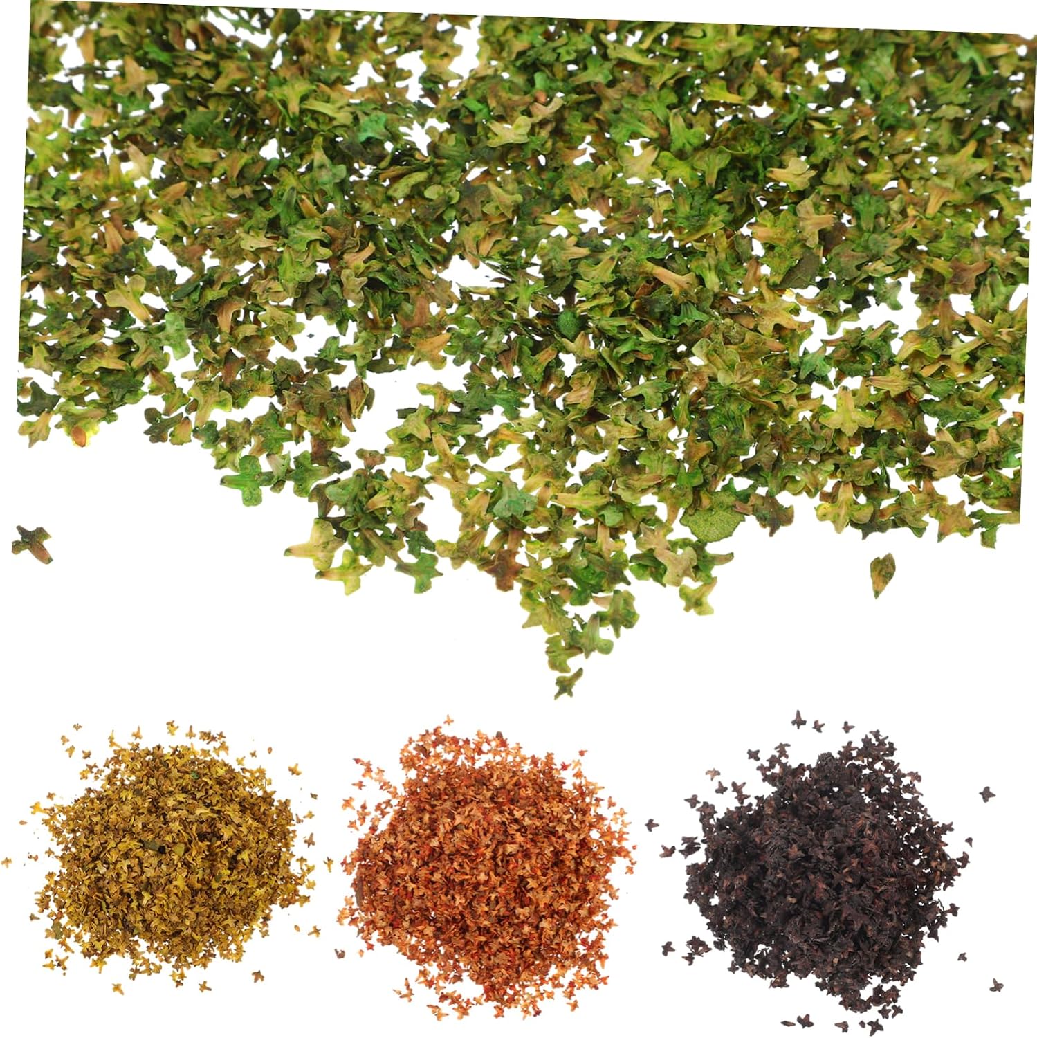 16packs Realistic Decorative Leaves for Landscapes Autumn Colors Fall Dried for Scenery Weddings and Home