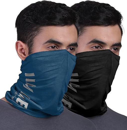 FREECULTR Unisex Printed Bamboo Bandana Anti Microbial Multipurpose Headband Cloth Face Mask for Dust and Sun Protection