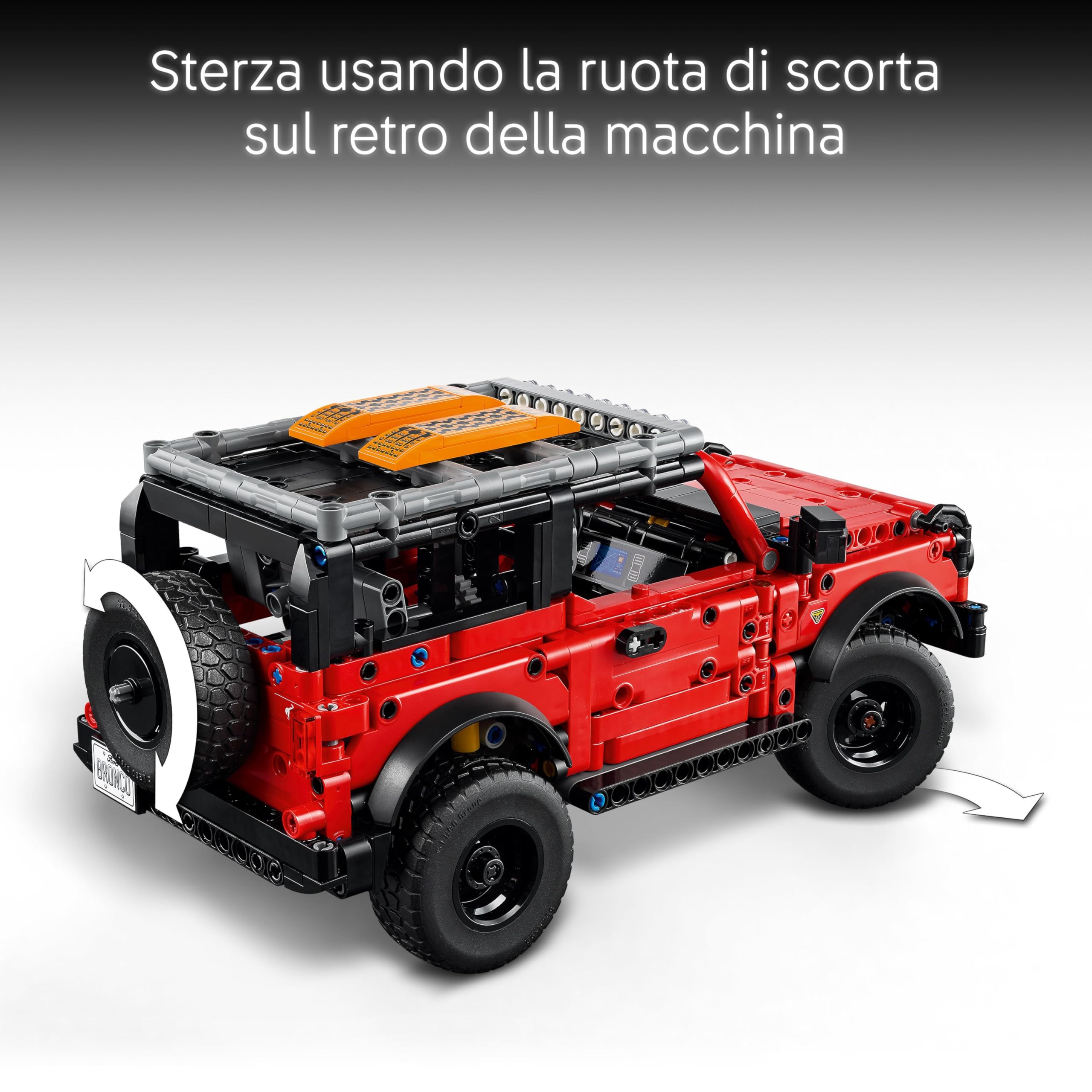 LEGO Technic SUV Ford Bronco - Macchina Giocattolo Off Road - Modellino di Auto con Porte Apribili, Motore V6, Sospensioni e Sterzo - Regalo da Collezione per Bambini da 9 Anni in su - 42213