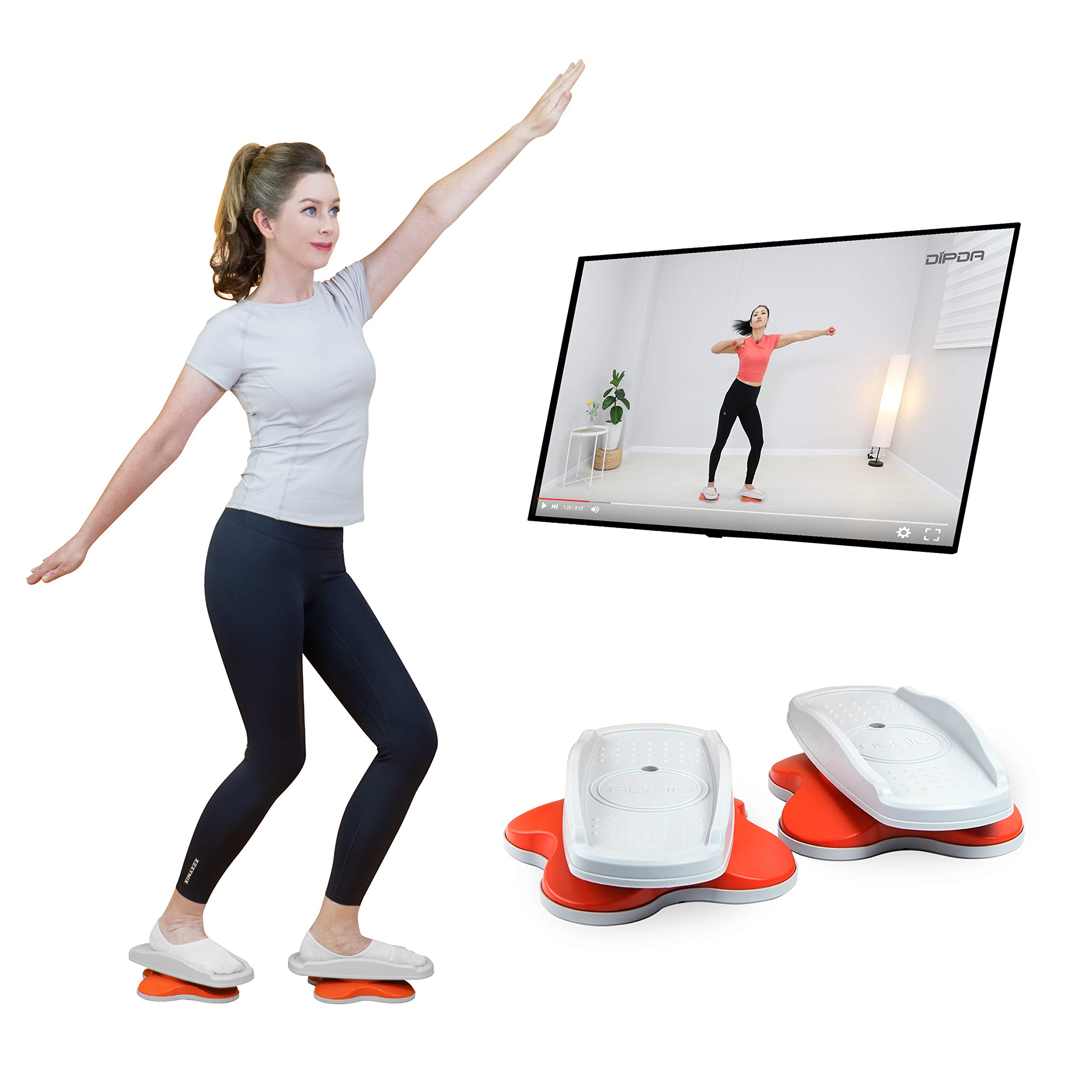 DIPDA- Compact Core Twisters for Home Gym - Workout Twist Boards for Exercise Twister | Twister Exercise Board | Ab Board Exercise Twister Board As Seen on TV | Twisting Waist Exercise Equipment