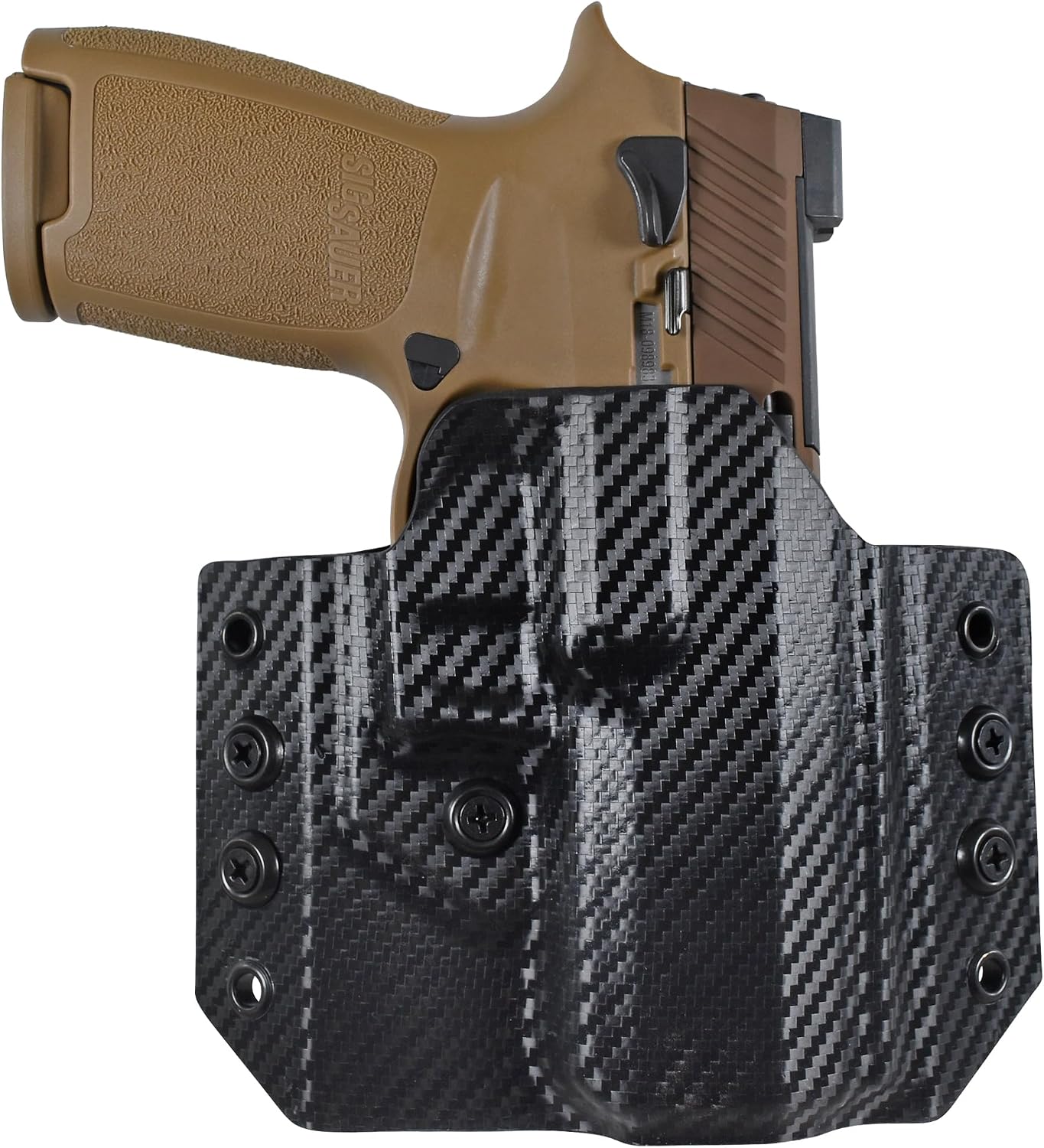OWB Concealment Holster Fits Sig P320 Compact Outside The Waistband Kydex Gun Holster American Made Durable Lightweight Concealed Carry Gear