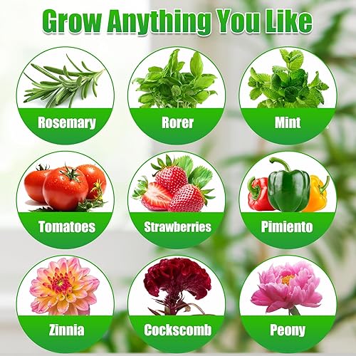 Miniatura 7 de Ambgrow 90 esponjas de cultivo y cestas para sistema de cultivo hidropónico, suministros hidropónicos para plantas de interior, compatibles con Idoo